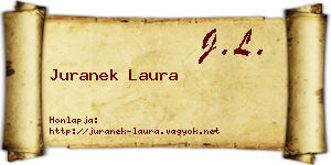 Juranek Laura névjegykártya